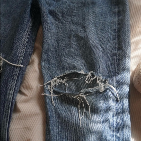 Zara Distressed Blue Women's Jeans - Picture 2 of 6